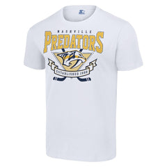 Nashville Predators Starter Team Logo Graphic T-Shirt - White | NHL Clearance