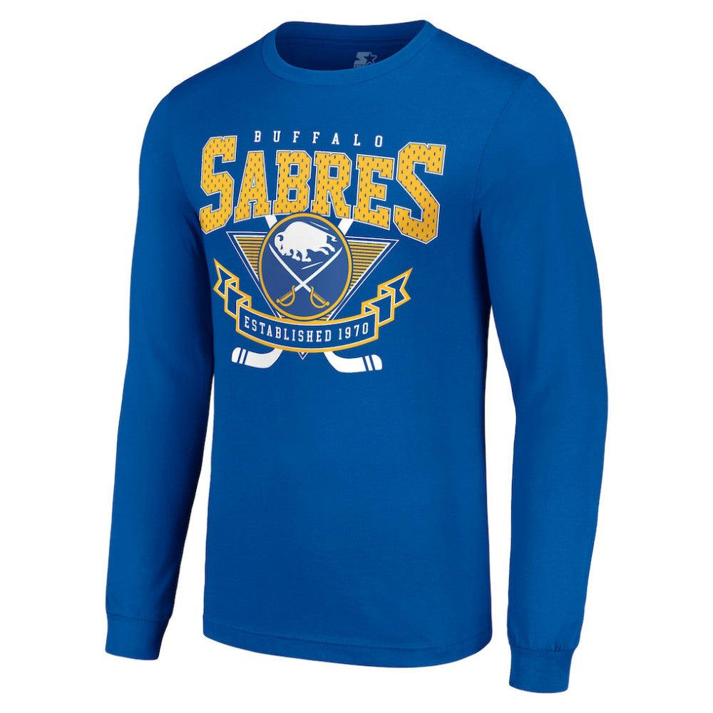 Buffalo Sabres Starter Team Logo Graphic Long Sleeve T-Shirt - Royal | NHL sale