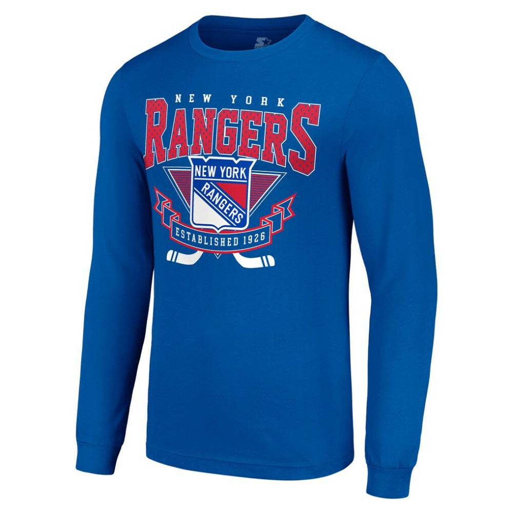 New York Rangers Starter Team Logo Graphic Long Sleeve T-Shirt - Blue | NHL near me