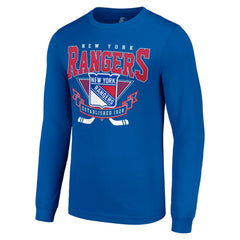 New York Rangers Starter Team Logo Graphic Long Sleeve T-Shirt - Blue | NHL near me