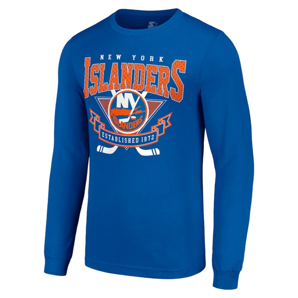 New York Islanders Starter Team Logo Graphic Long Sleeve T-Shirt - Royal | NHL sale