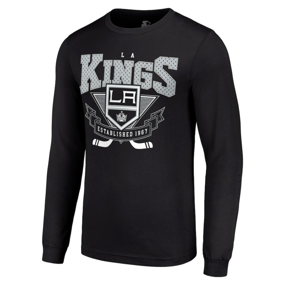 Los Angeles Kings Starter Team Logo Graphic Long Sleeve T-Shirt - Black | NHL Lifestyle
