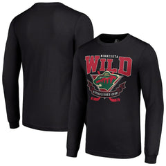 Minnesota Wild Starter Team Logo Graphic Long Sleeve T-Shirt - Black | NHL discount