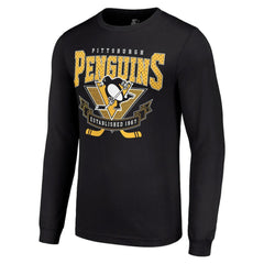Pittsburgh Penguins Starter Team Logo Graphic Long Sleeve T-Shirt - Black | NHL on sale