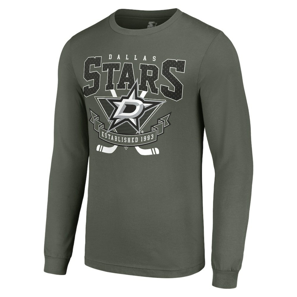 Dallas Stars Starter Team Logo Graphic Long Sleeve T-Shirt - Olive | NHL discount