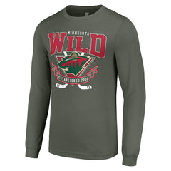 Minnesota Wild Starter Team Logo Graphic Long Sleeve T-Shirt - Olive | NHL sale