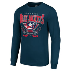 Columbus Blue Jackets Starter Team Logo Graphic Long Sleeve T-Shirt - Navy | NHL near me