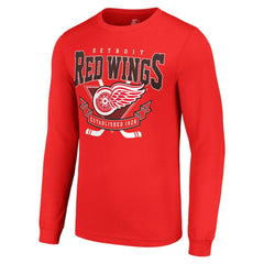 Detroit Red Wings Starter Team Logo Graphic Long Sleeve T-Shirt - Red | NHL near me