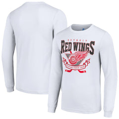 Detroit Red Wings Starter Team Logo Graphic Long Sleeve T-Shirt - White | NHL online