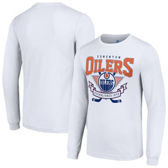 Edmonton Oilers Starter Team Logo Graphic Long Sleeve T-Shirt - White | NHL sale