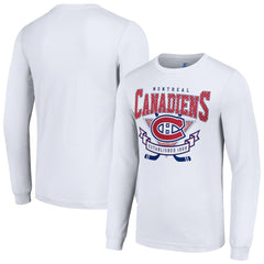 Montreal Canadiens Starter Team Logo Graphic Long Sleeve T-Shirt - White | NHL near me