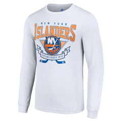 New York Islanders Starter Team Logo Graphic Long Sleeve T-Shirt - White | NHL near me
