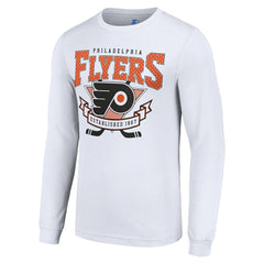 Philadelphia Flyers Starter Team Logo Graphic Long Sleeve T-Shirt - White | NHL on sale