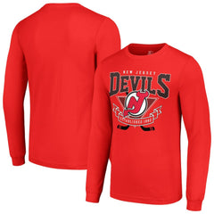 New Jersey Devils Starter Team Logo Graphic Long Sleeve T-Shirt - Red | NHL near me