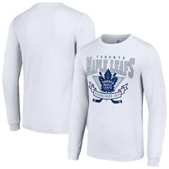 Toronto Maple Leafs Starter Team Logo Graphic Long Sleeve T-Shirt - White | NHL discount