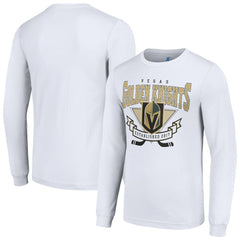 Vegas Golden Knights Starter Team Logo Graphic Long Sleeve T-Shirt - White | NHL Clearance