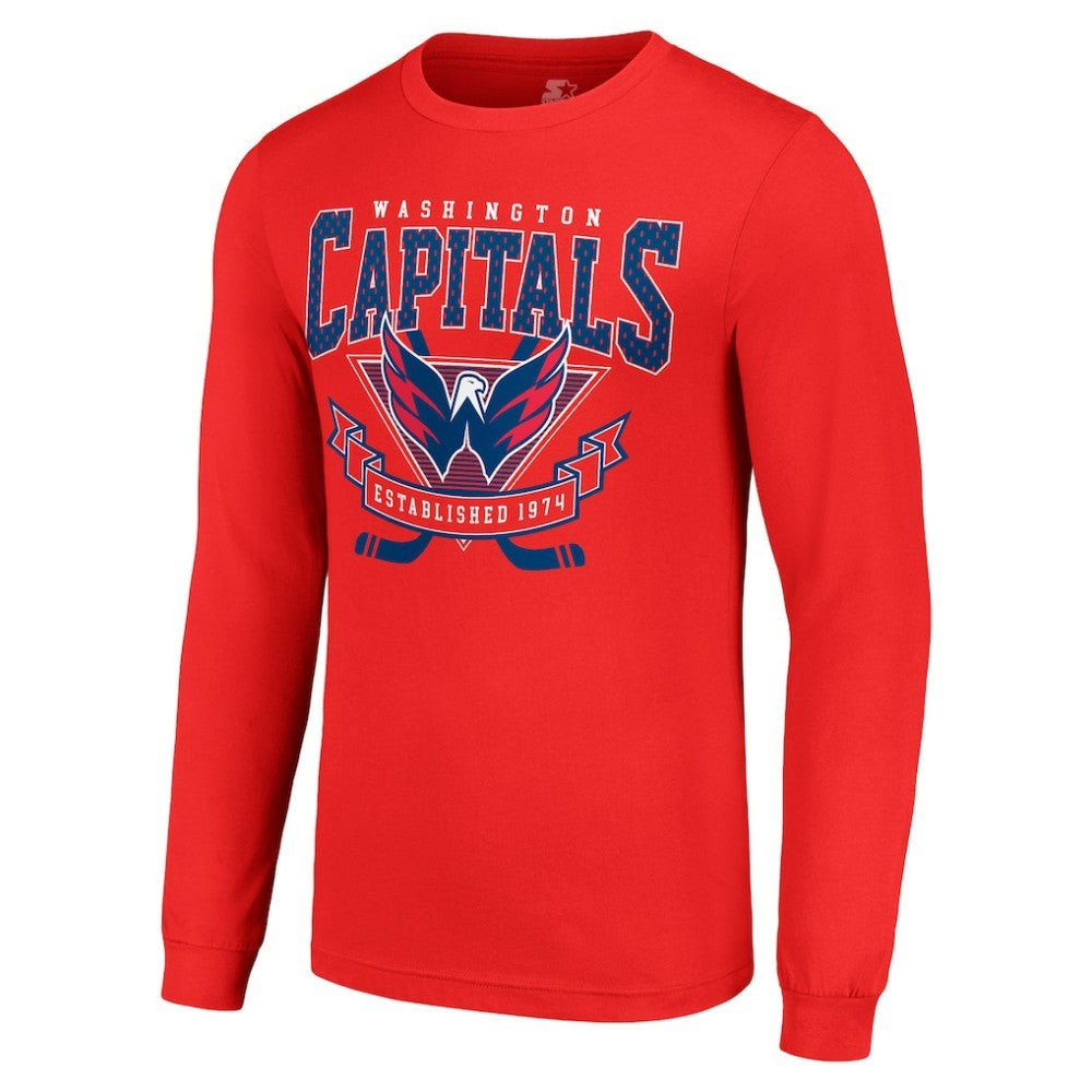 Washington Capitals Starter Team Logo Graphic Long Sleeve T-Shirt - Red | NHL discount