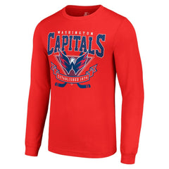 Washington Capitals Starter Team Logo Graphic Long Sleeve T-Shirt - Red | NHL discount