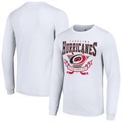 Carolina Hurricanes Starter Team Logo Graphic Long Sleeve T-Shirt - White | NHL Clearance