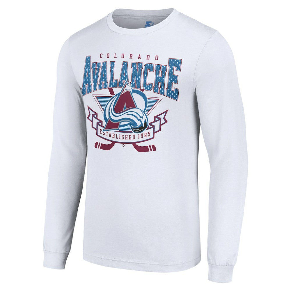 Colorado Avalanche Starter Team Logo Graphic Long Sleeve T-Shirt - White | NHL on sale