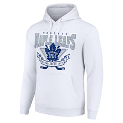 Toronto Maple Leafs Starter Team Logo Graphic Fleece Tri-Blend Pullover Hoodie - White | NHL online
