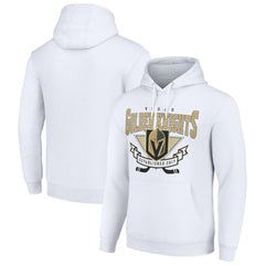 Vegas Golden Knights Starter Team Logo Graphic Fleece Tri-Blend Pullover Hoodie - White | NHL sale