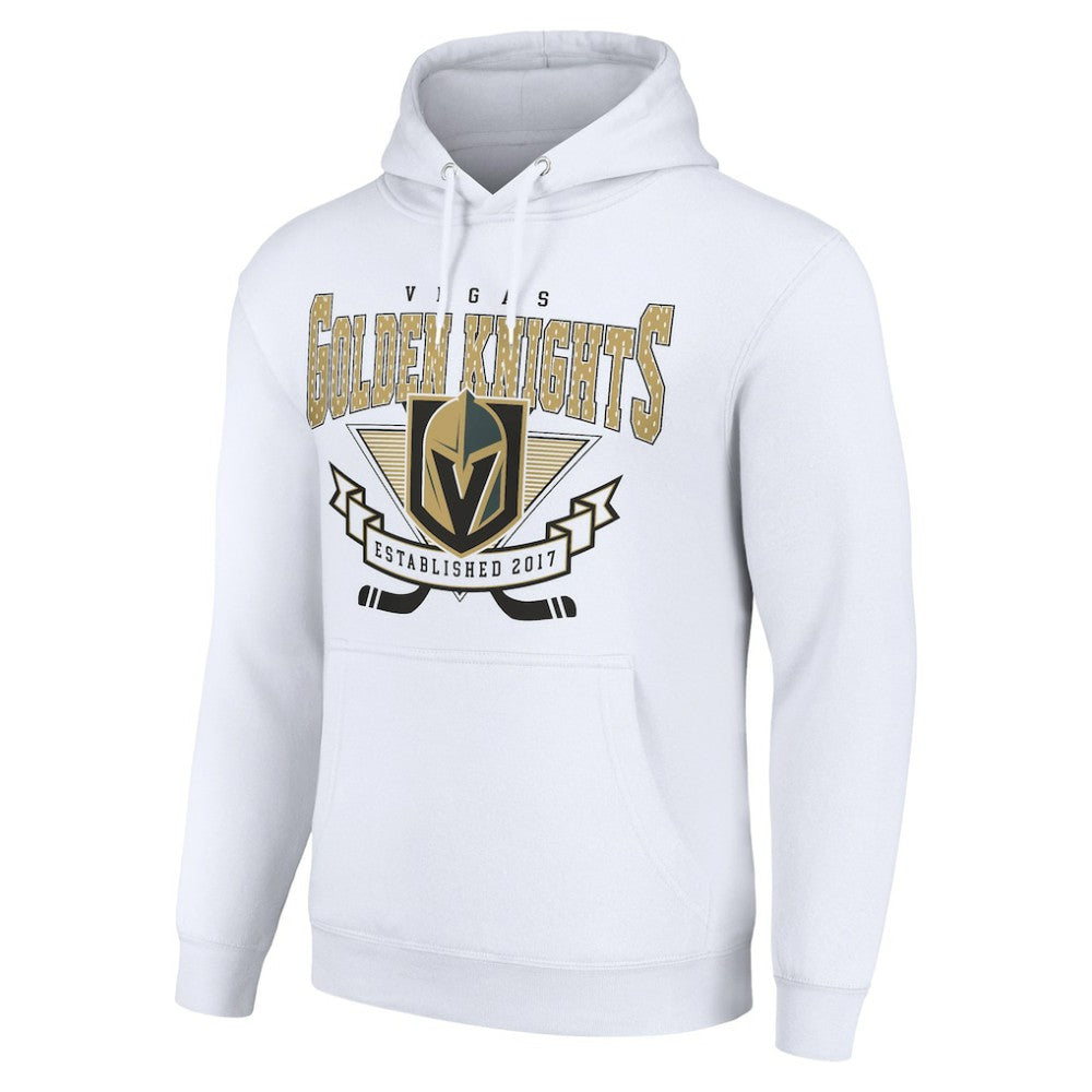 Vegas Golden Knights Starter Team Logo Graphic Fleece Tri-Blend Pullover Hoodie - White | NHL sale