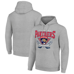 Florida Panthers Starter Team Logo Graphic Fleece Tri-Blend Pullover Hoodie - Heather Gray | NHL online