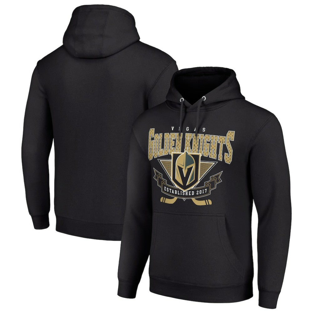 Vegas Golden Knights Starter Team Logo Graphic Fleece Tri-Blend Pullover Hoodie - Black | NHL near me