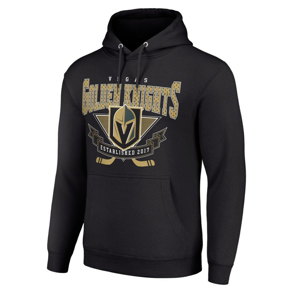 Vegas Golden Knights Starter Team Logo Graphic Fleece Tri-Blend Pullover Hoodie - Black | NHL near me