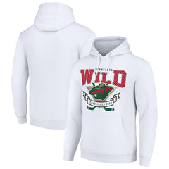 Minnesota Wild Starter Team Logo Graphic Fleece Tri-Blend Pullover Hoodie - White | NHL online