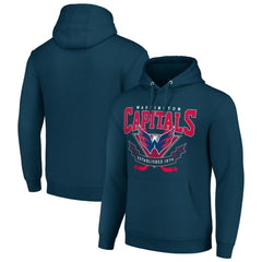 Washington Capitals Starter Team Logo Graphic Fleece Tri-Blend Pullover Hoodie - Navy | NHL online