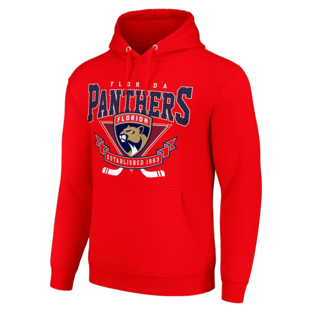 Florida Panthers Starter Team Logo Graphic Fleece Tri-Blend Pullover Hoodie - Red | NHL sale