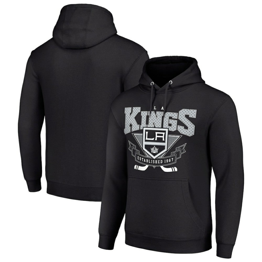 Los Angeles Kings Starter Team Logo Graphic Fleece Tri-Blend Pullover Hoodie - Black | NHL on sale