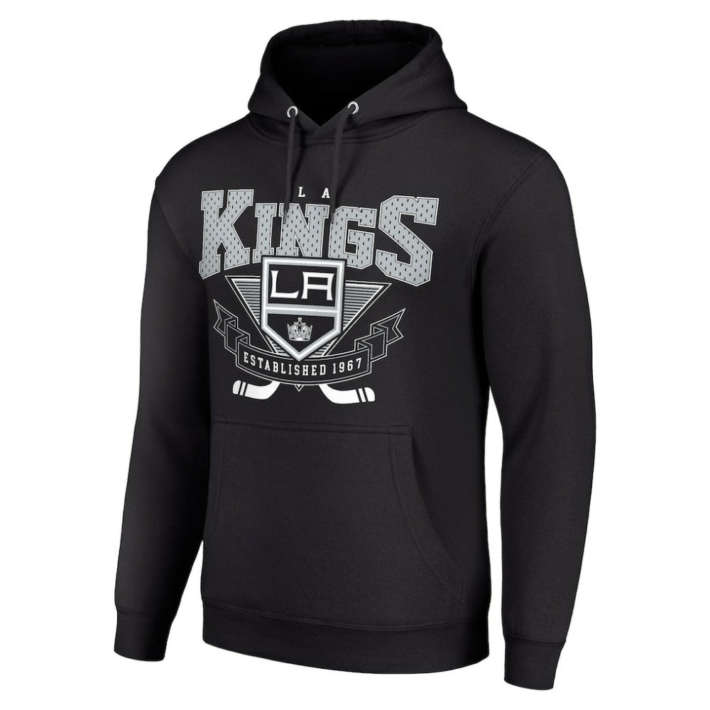 Los Angeles Kings Starter Team Logo Graphic Fleece Tri-Blend Pullover Hoodie - Black | NHL on sale
