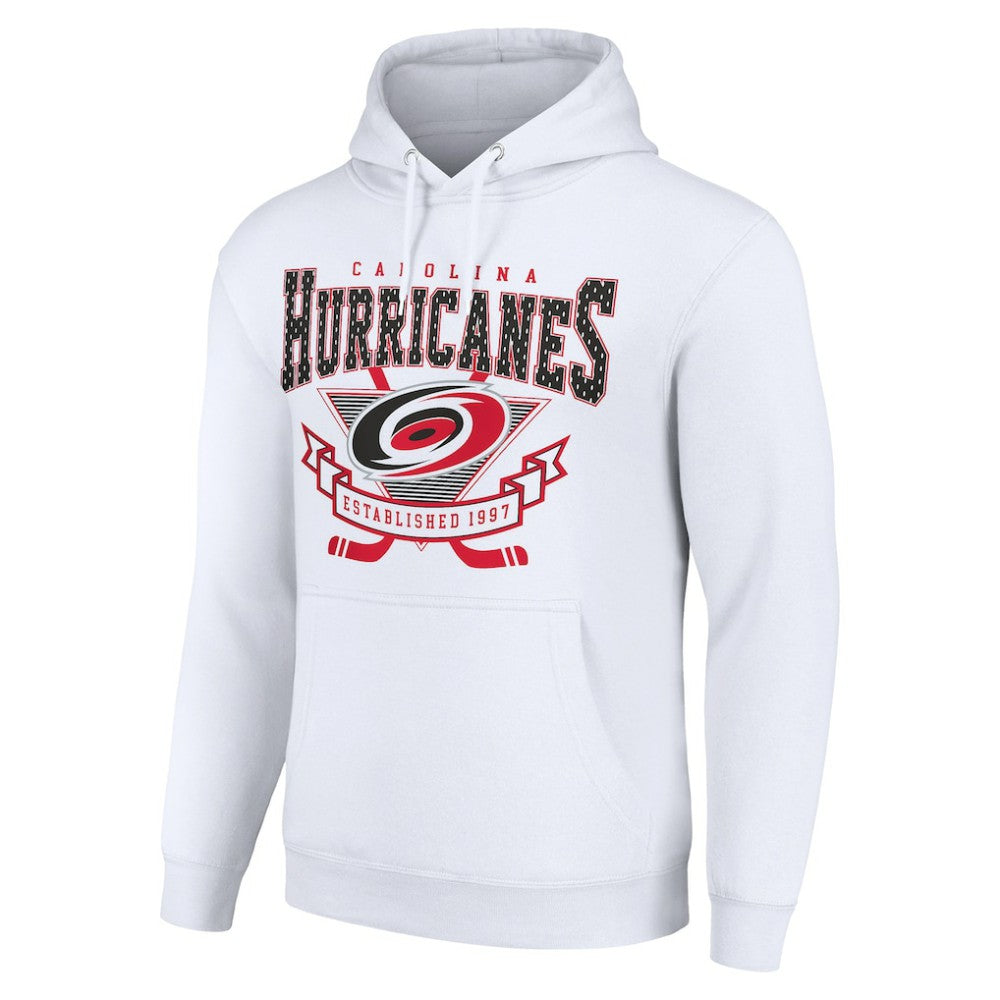 Carolina Hurricanes Starter Team Logo Graphic Fleece Tri-Blend Pullover Hoodie - White | NHL near me