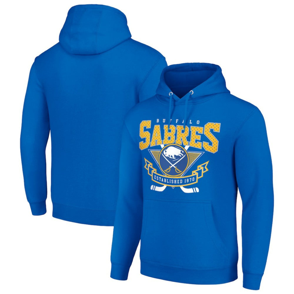 Buffalo Sabres Starter Team Logo Graphic Fleece Tri-Blend Pullover Hoodie - Royal | NHL online