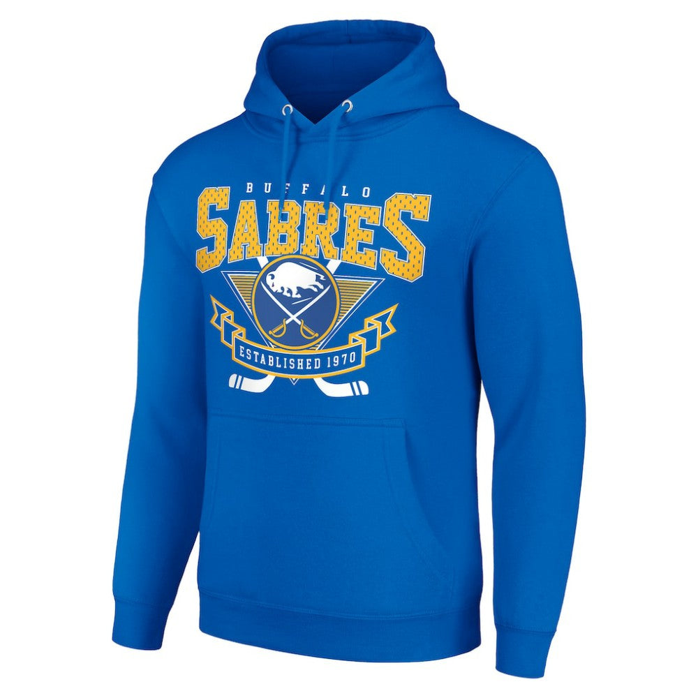 Buffalo Sabres Starter Team Logo Graphic Fleece Tri-Blend Pullover Hoodie - Royal | NHL online
