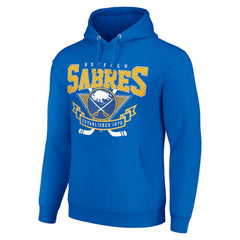 Buffalo Sabres Starter Team Logo Graphic Fleece Tri-Blend Pullover Hoodie - Royal | NHL online