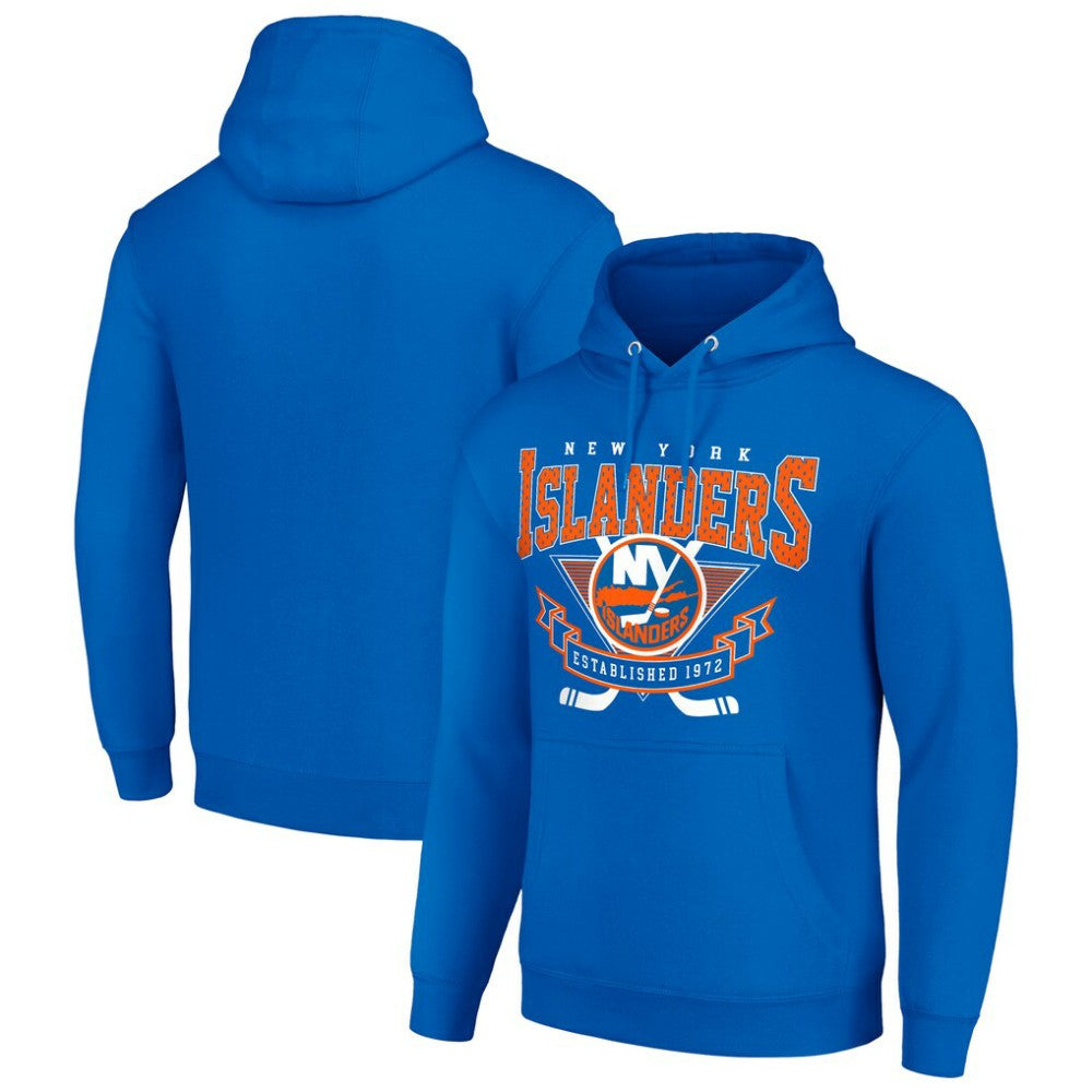 New York Islanders Starter Team Logo Graphic Fleece Tri-Blend Pullover Hoodie - Royal | NHL sale