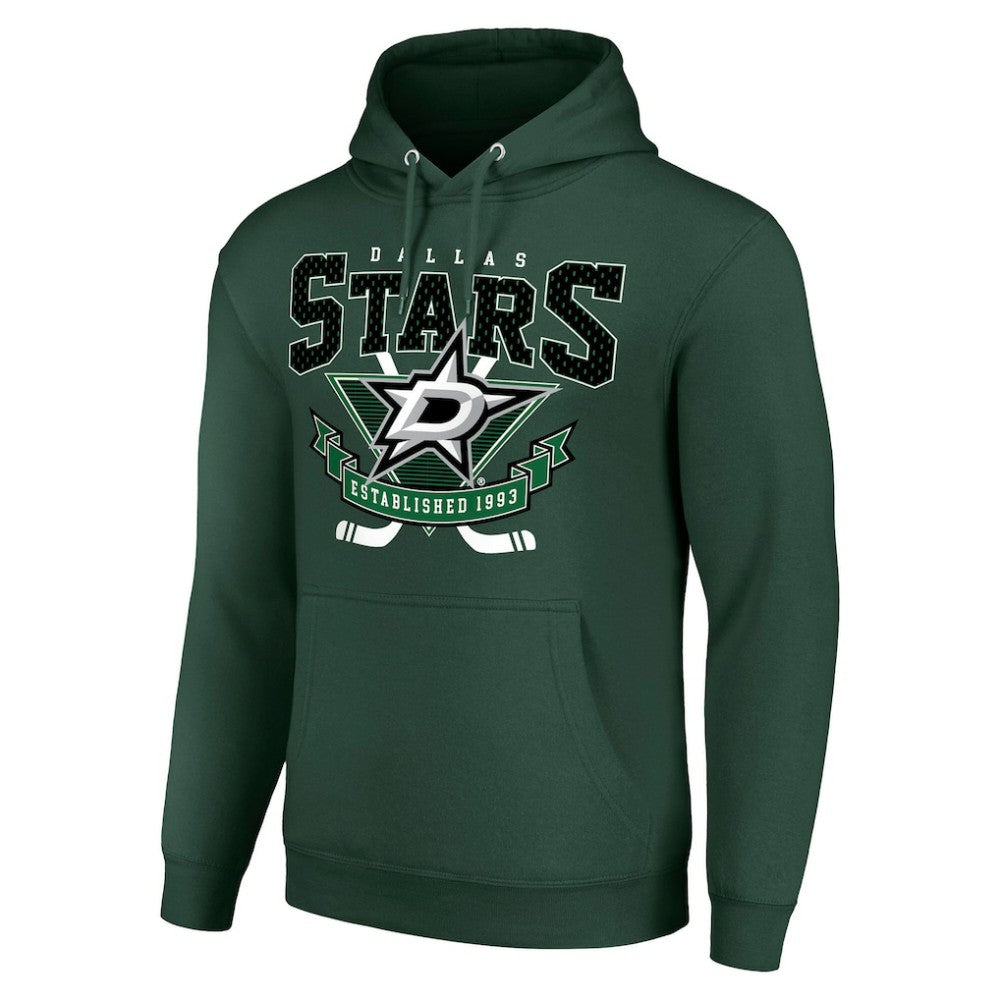Dallas Stars Starter Team Logo Graphic Fleece Tri-Blend Pullover Hoodie - Olive | NHL near me