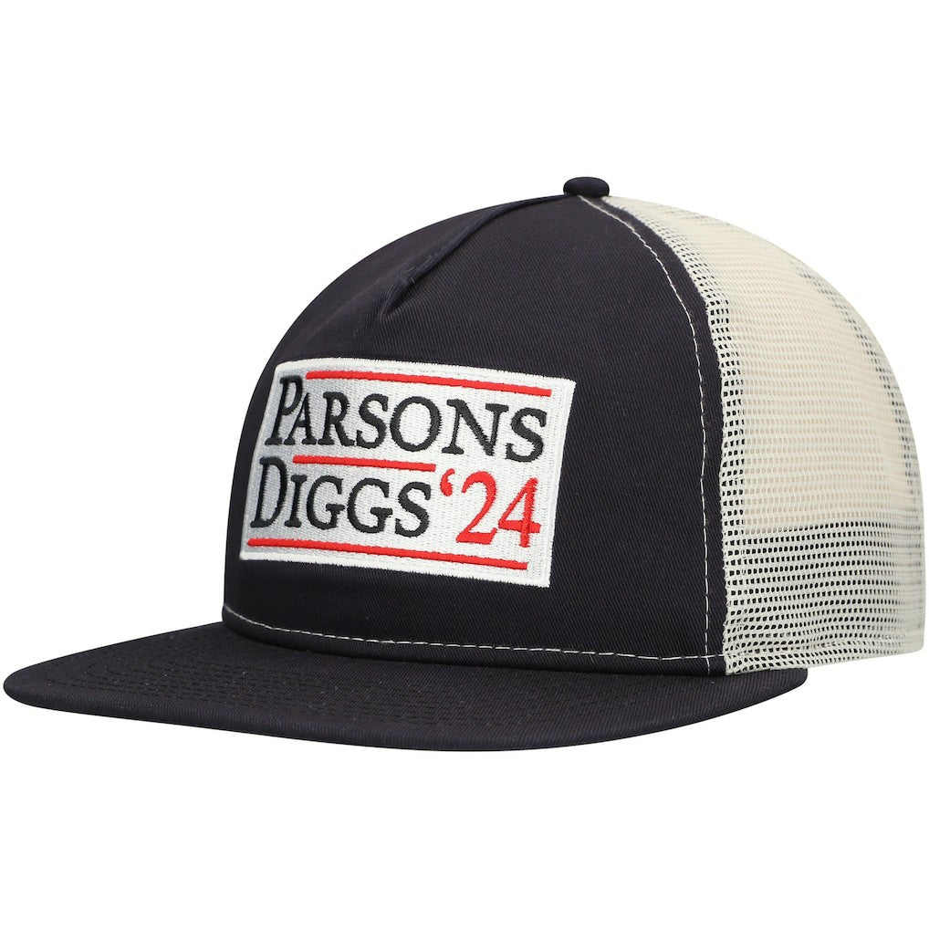 Dallas Cowboys New Era Election Trucker Golfer Snapback Hat - Navy/Natural - NFL