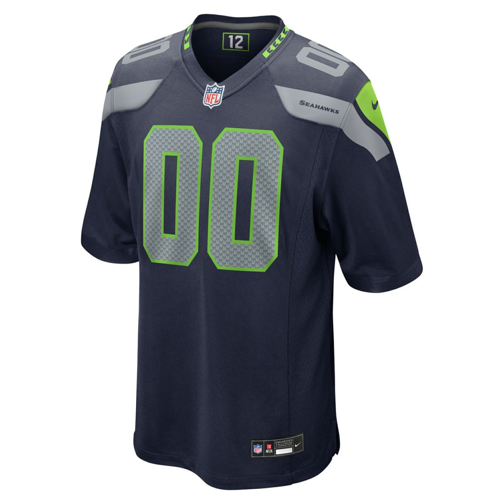 Seattle Seahawks Custom Game Jersey - College Navy - Nike