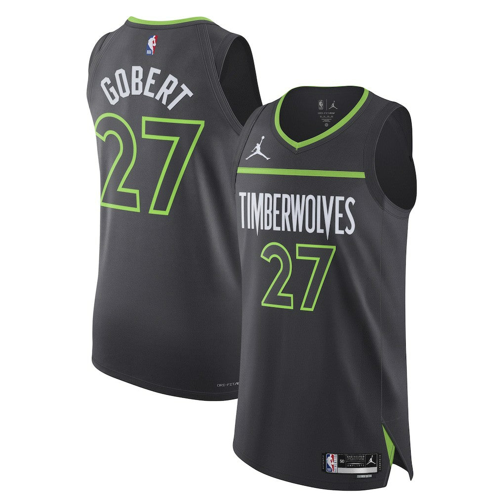 Rudy Gobert Minnesota Timberwolves Jordan Brand Authentic Jersey Statement Edition Anthracite