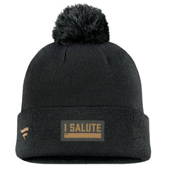 Vegas Golden Knights Fanatics Military Appreciation Cuffed Knit Hat with Pom - Black | Fanatics on sale