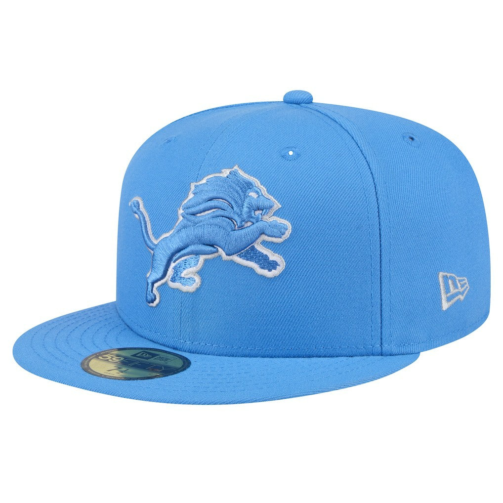 Detroit Lions New Era Omaha 59FIFTY Fitted Hat - Blue - NFL