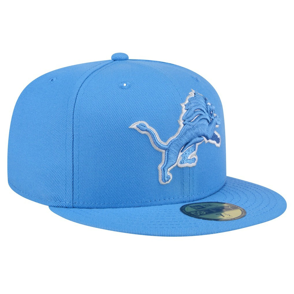 Detroit Lions New Era Omaha 59FIFTY Fitted Hat - Blue - NFL