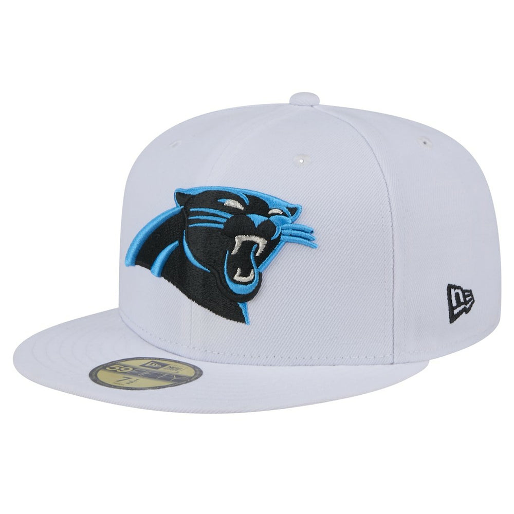 Carolina Panthers New Era Omaha 59FIFTY Fitted Hat - White - NFL