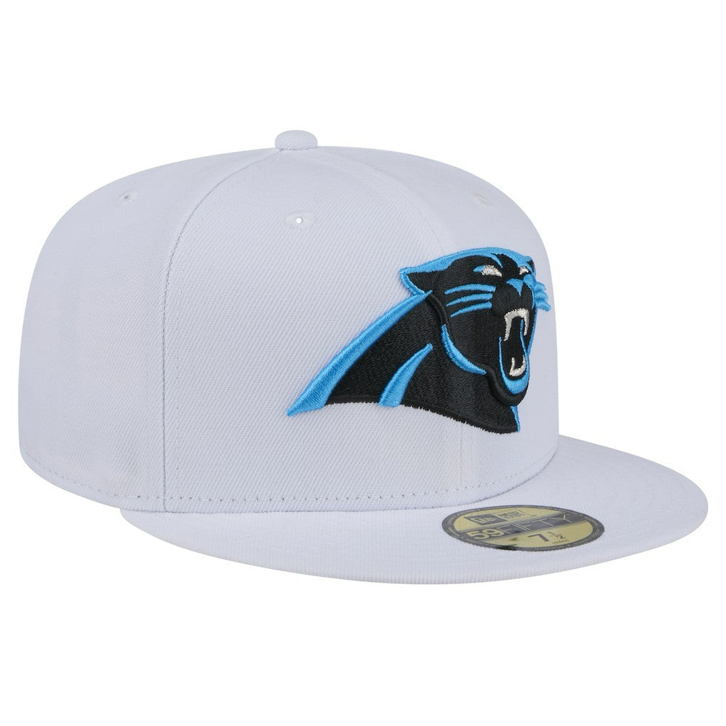 Carolina Panthers New Era Omaha 59FIFTY Fitted Hat - White - NFL