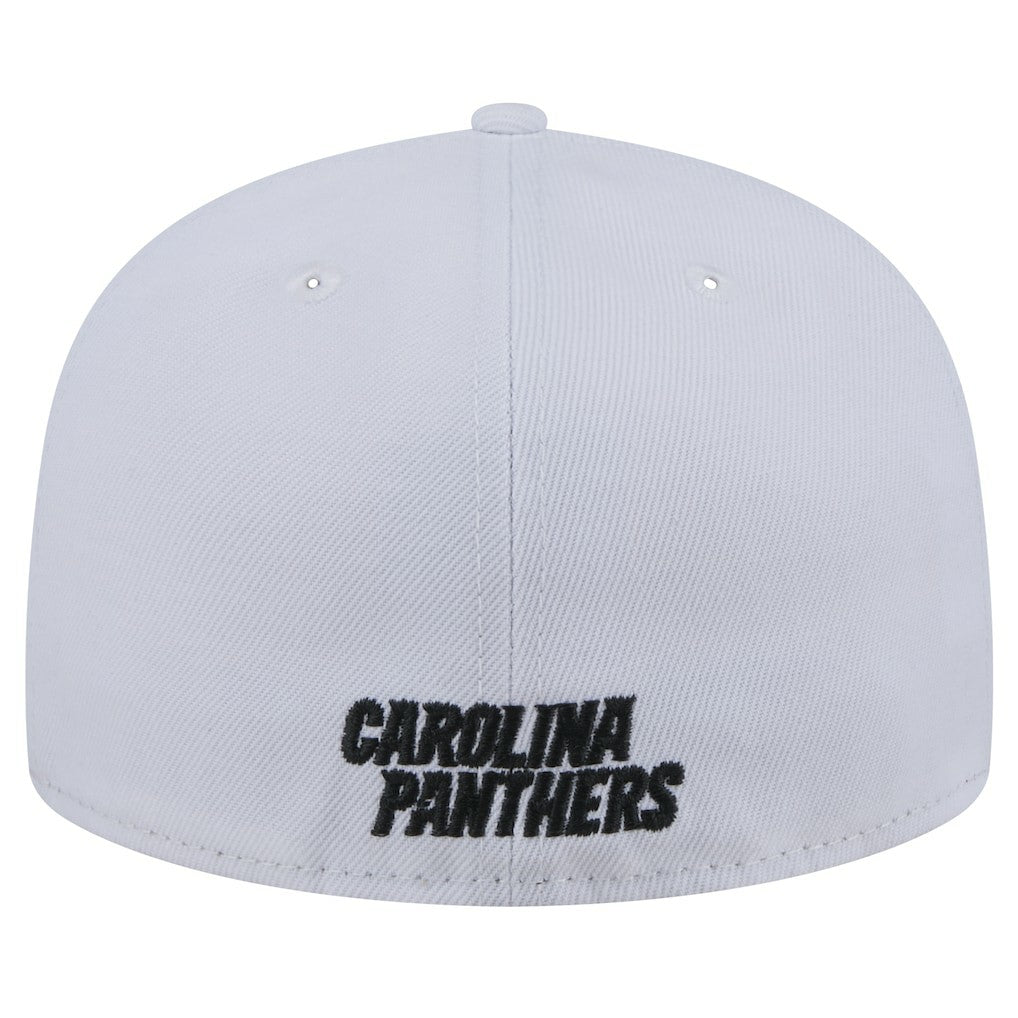 Carolina Panthers New Era Omaha 59FIFTY Fitted Hat - White - NFL